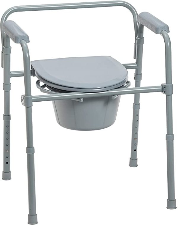 Hot Sale portable steel uplift toilet disabled toilet wheel chair the seat potty for old people bedside commode chair