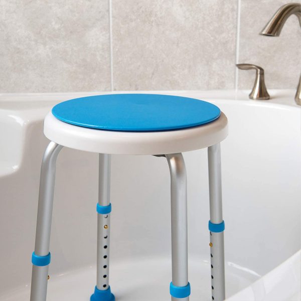 Hot Sale 360 Swivel bathroom stool for elderly Tool-Free Assembly Adjustable bathtub stool Bench shower chair for old