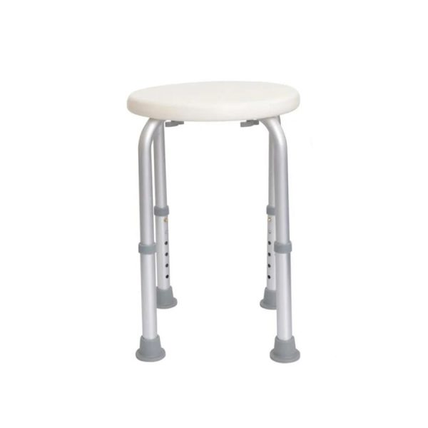 Safety Bathroom Equipment Aluminum Bath Chairs, Adjustable Round Shower Stool Seat for Elderly