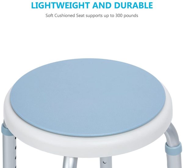 Wholesale 360 Degree Rotating bathtub stool aluminum medical stool disabled and elderly bathroom stool - Image 4