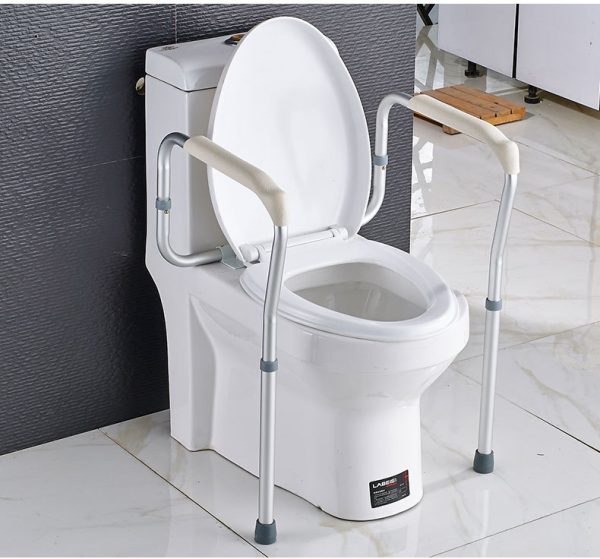 Hot Sale toilet stand up rack for Disabled and Elderly Easy Install with Adjustable Width/Height Toilet Safety Frame - Image 6