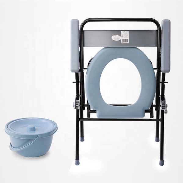 Hot sell Chairs Shower With Commode chair for elderly and disabled folding commode chair bedside toilets - Image 4