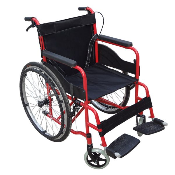 Disabled portable foldable Stainless steel travel manual wheelchair - Image 5