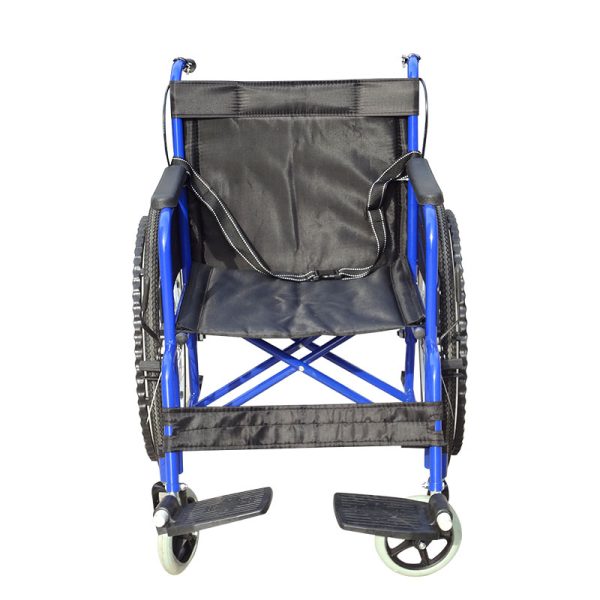 Disabled portable foldable Stainless steel travel manual wheelchair - Image 4