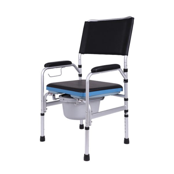 Hot Sell Adjustable chair for bathing disabled Aluminium portable steel uplift toilet mobile the elderly toilet commode seat