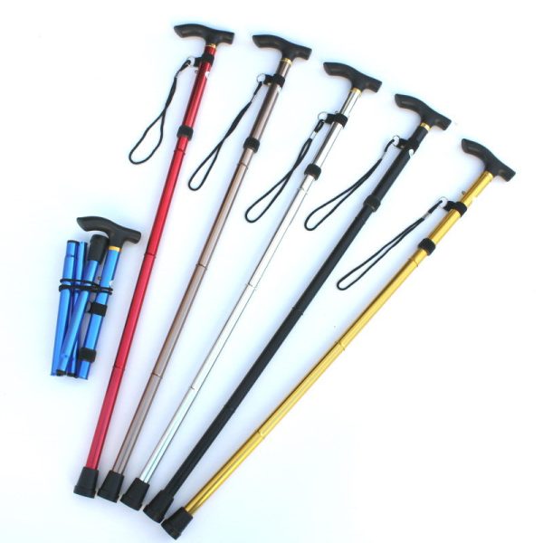 Wholesale adjustable medical walk sticks aluminum cane stick Adjustable Folding Walking Cane - Image 5