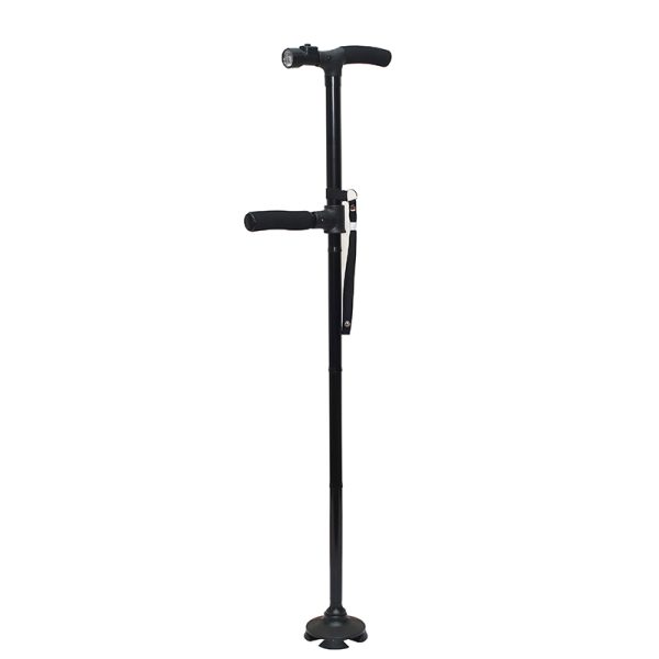 Multifunctional Elderly Foldable Walking Stick with LED Light Non-Slip Aluminum Telescoping high quality walking canes