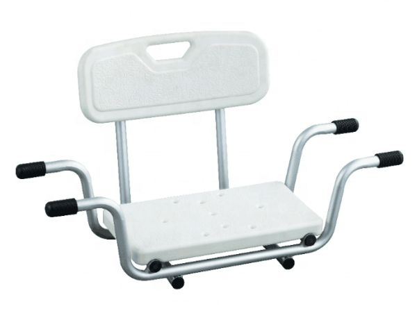 Cubilox Lightweight Width Adjustable Handicap Bathtub Seat With Handles Shower Stool - Image 2