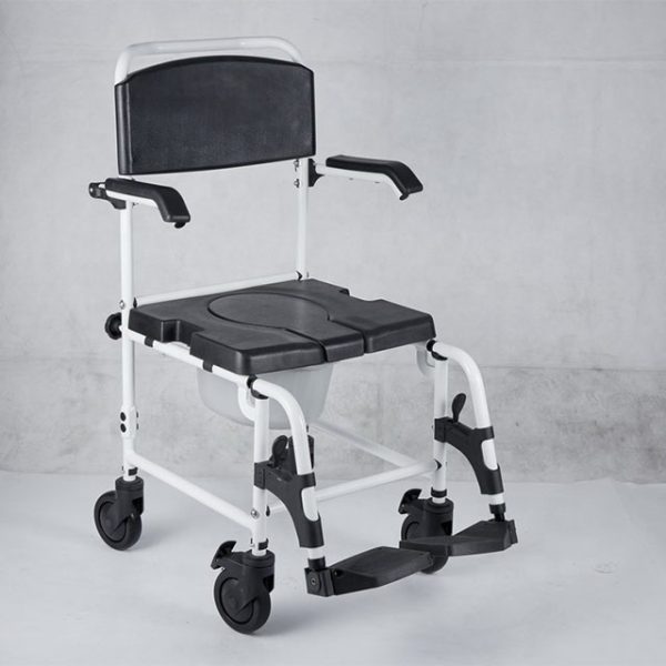 Waterproof Chair Portable commode toilet patient chair wheelchair bedside - Image 2