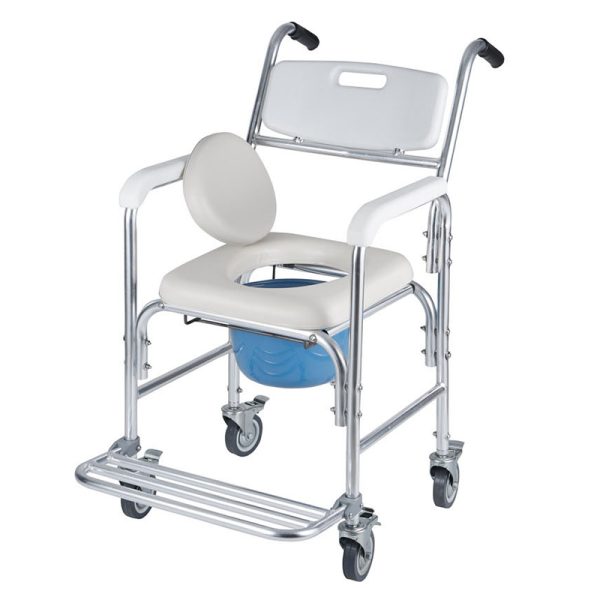 Hot selling product Disabled bathroom chairs bathing folding shower commode wheel chairs toilet for the elderly showers - Image 5