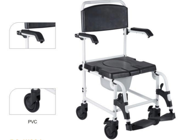 Waterproof Chair Portable commode toilet patient chair wheelchair bedside