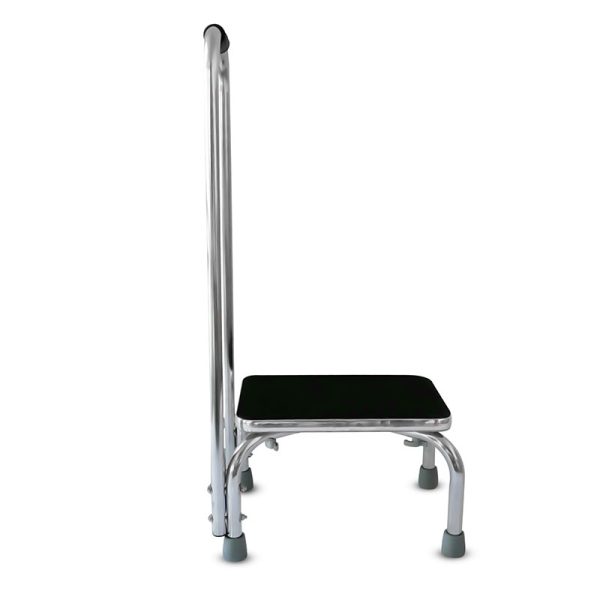 Step Stool with Handle for Adults and Seniors, Heavy Duty Metal Stepping Stool for High Beds - Image 3