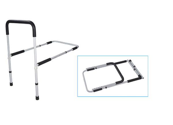 Adjustable Height Bed Safety Rail With Storage Pocket Elderly Bed Support Rail Aids Home Assist Handle - Image 5