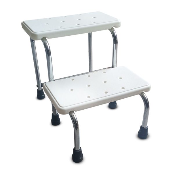 Step Stool with Handle and Non-Skid Platform Heavy Duty 2 Steps Medical Foot Stool for Seniors Handicap Holds up to 350LB - Image 4