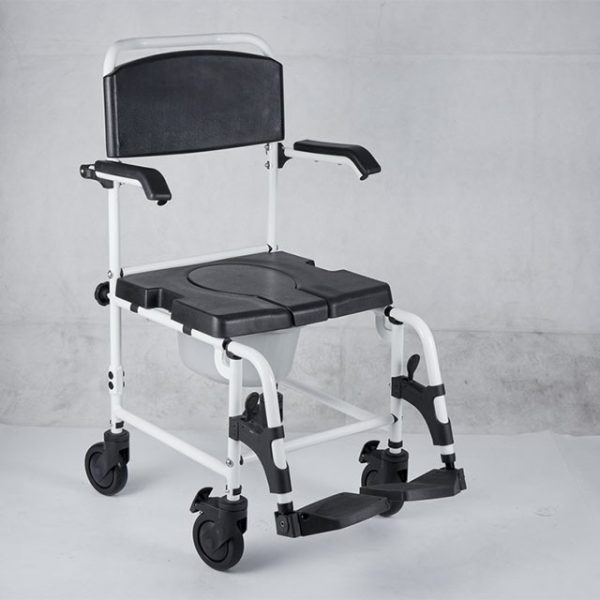 Waterproof Chair Portable commode toilet patient chair wheelchair bedside - Image 5