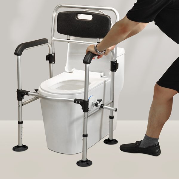 Duty Toilet Safety Rails Stand Alone - Toilet Safety Rails for Elderly,Handicapped Fits Most Toilets - Image 2