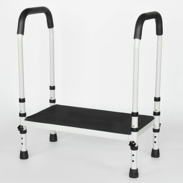 Bed Step Stools for High Beds With Handle for Elderly Adults Bedside Steps Stools with Handrail Seniors Bathtub Steps - Image 2