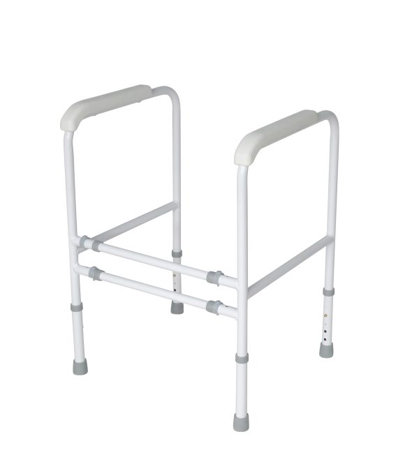 Height Adjustable Bathroom Safety Frame Handicap toilet safety grab bar Folding Toilet Safety Rail - Image 3