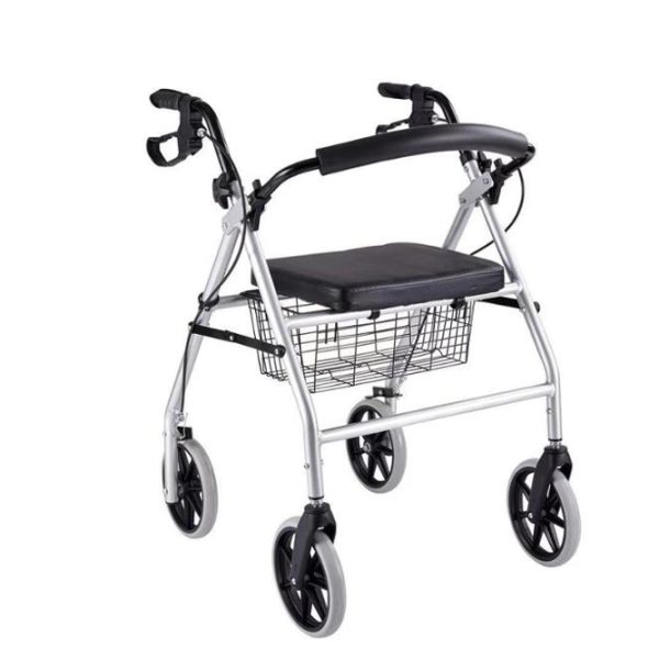 High Quality Outdoor Walker  Foldable aluminum Lightweight walker rollator for disabled with seat