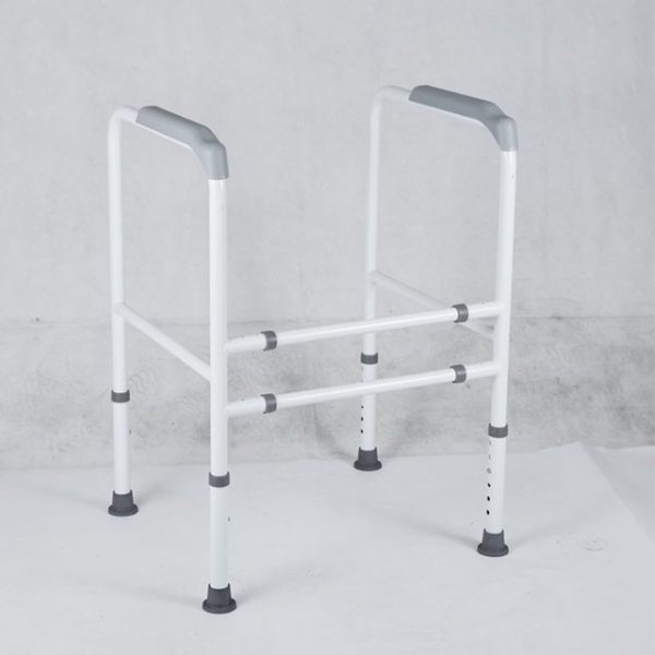 Height Adjustable Bathroom Safety Frame Handicap toilet safety grab bar Folding Toilet Safety Rail - Image 4