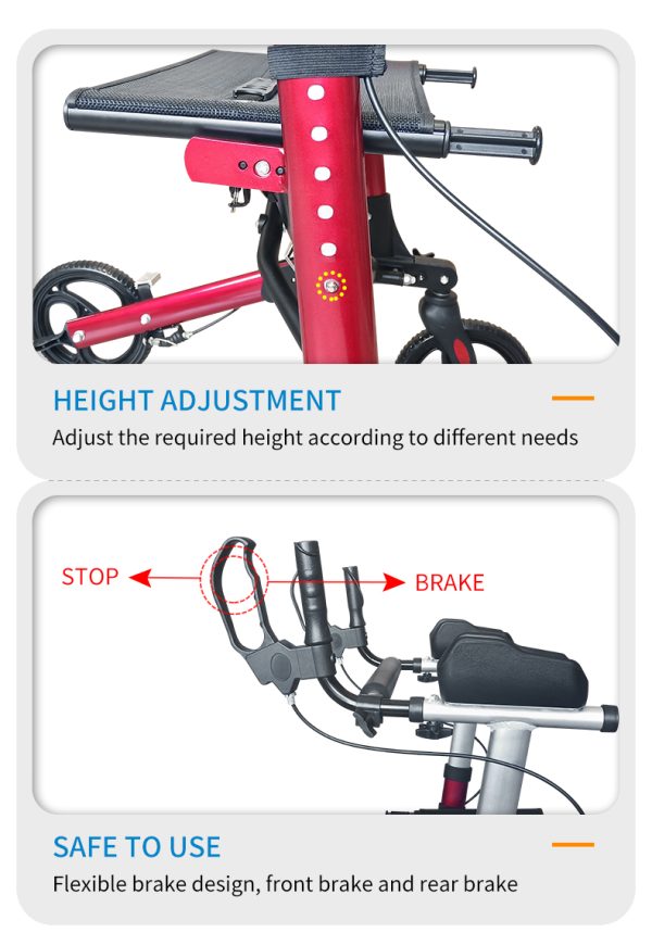 New multifunctional handicap forearm walkers wheelchair rollator for patienten old people - Image 5