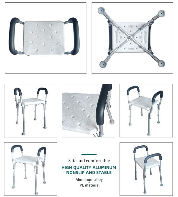 Adjustable height  bath shower chair for the elderly - Image 5