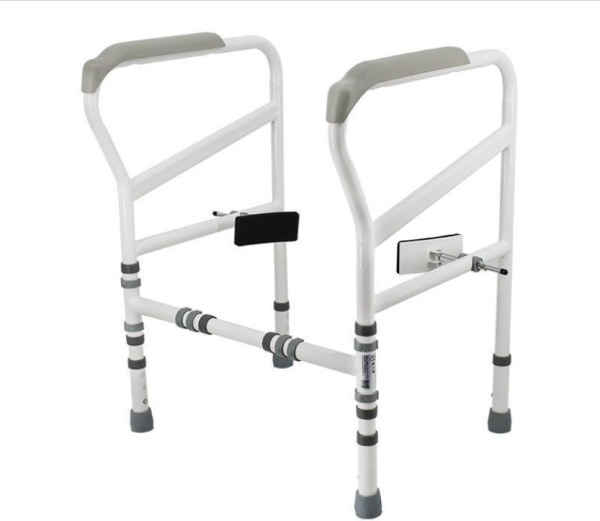 Height Adjustable Bathroom Safety Frame Handicap toilet safety grab bar Folding Toilet Safety Rail - Image 2