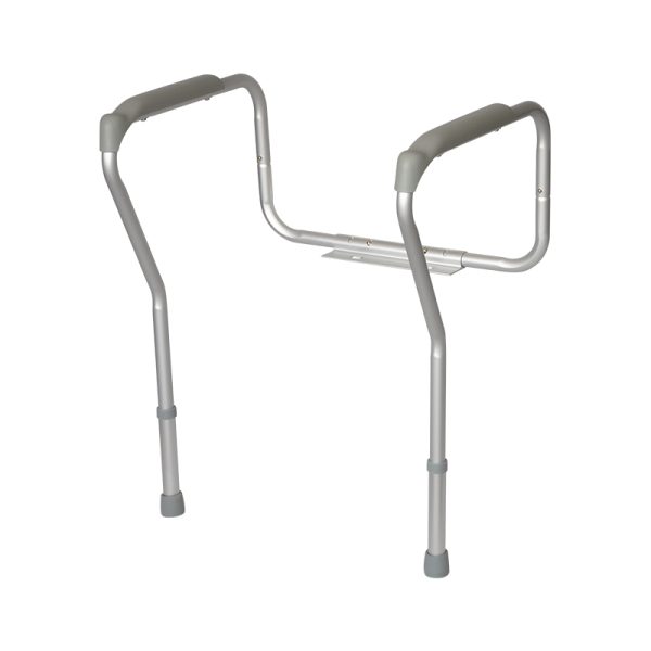 Hospital Aluminum Adjustable Commode  Toilet Safety Rail Handle for Elderly, Senior, Handicap & Disabled - Image 3