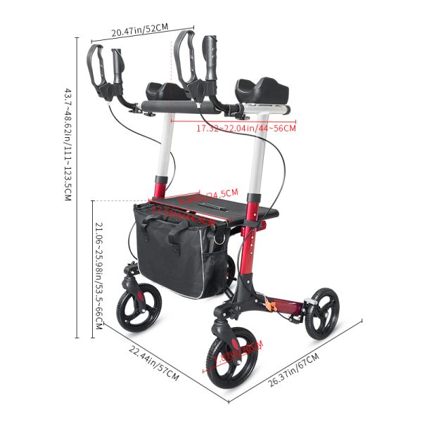 New multifunctional handicap forearm walkers wheelchair rollator for patienten old people - Image 4